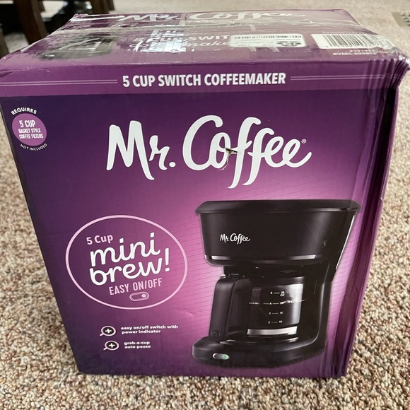 Mr. Coffee 5-cup mini brew switch coffee maker - Picture 1 of 2
